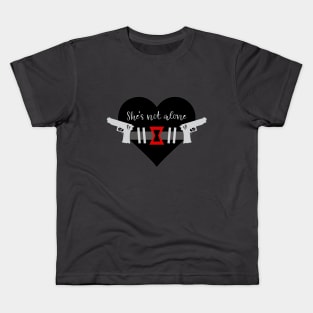 Superhero Heart - Black Widow Kids T-Shirt